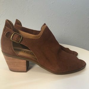 Lucky Brand Bannah Open Toe Booties 10